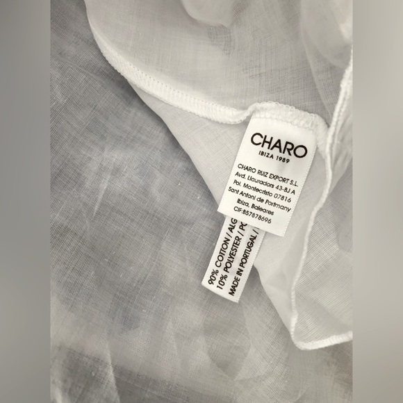 Charo Ruiz GUEILY SHORT DRESS blue and white NWT - Picture 11 of 11